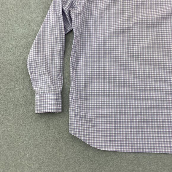 Banana Republic Button Up Shirt Mens Large 16-16 1/2 Plaid Non Iron Slim Fit - Picture 14 of 16